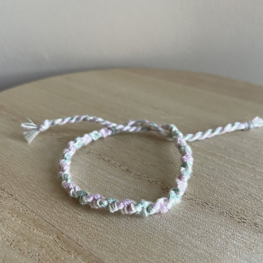 Hadassah Bracelet, anklet, trendy, comfortable, tie, embroidery thread, woven, g